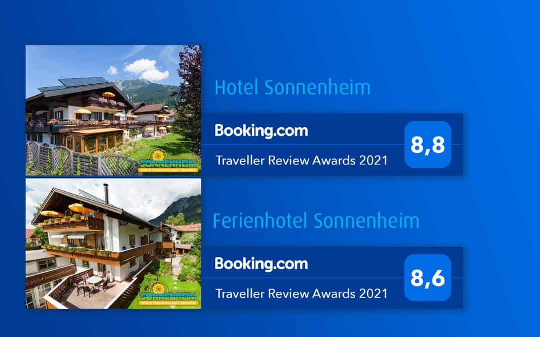 #TravellerReviewAwards2021 Sonnenheim Oberstdorf booking.com